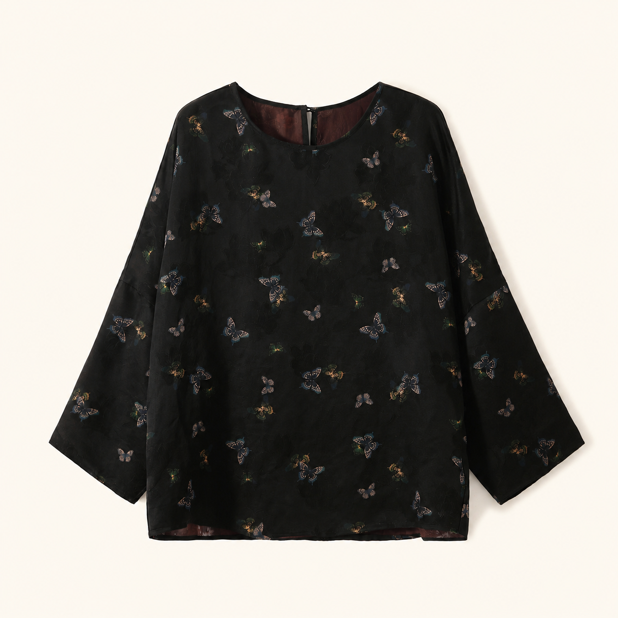Butterfly Reverie Xiangyun Silk Blouse