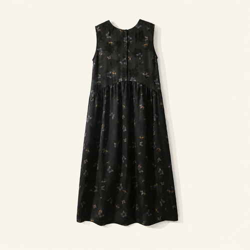 Butterfly Reverie Reversible Xiangyun Silk Dress