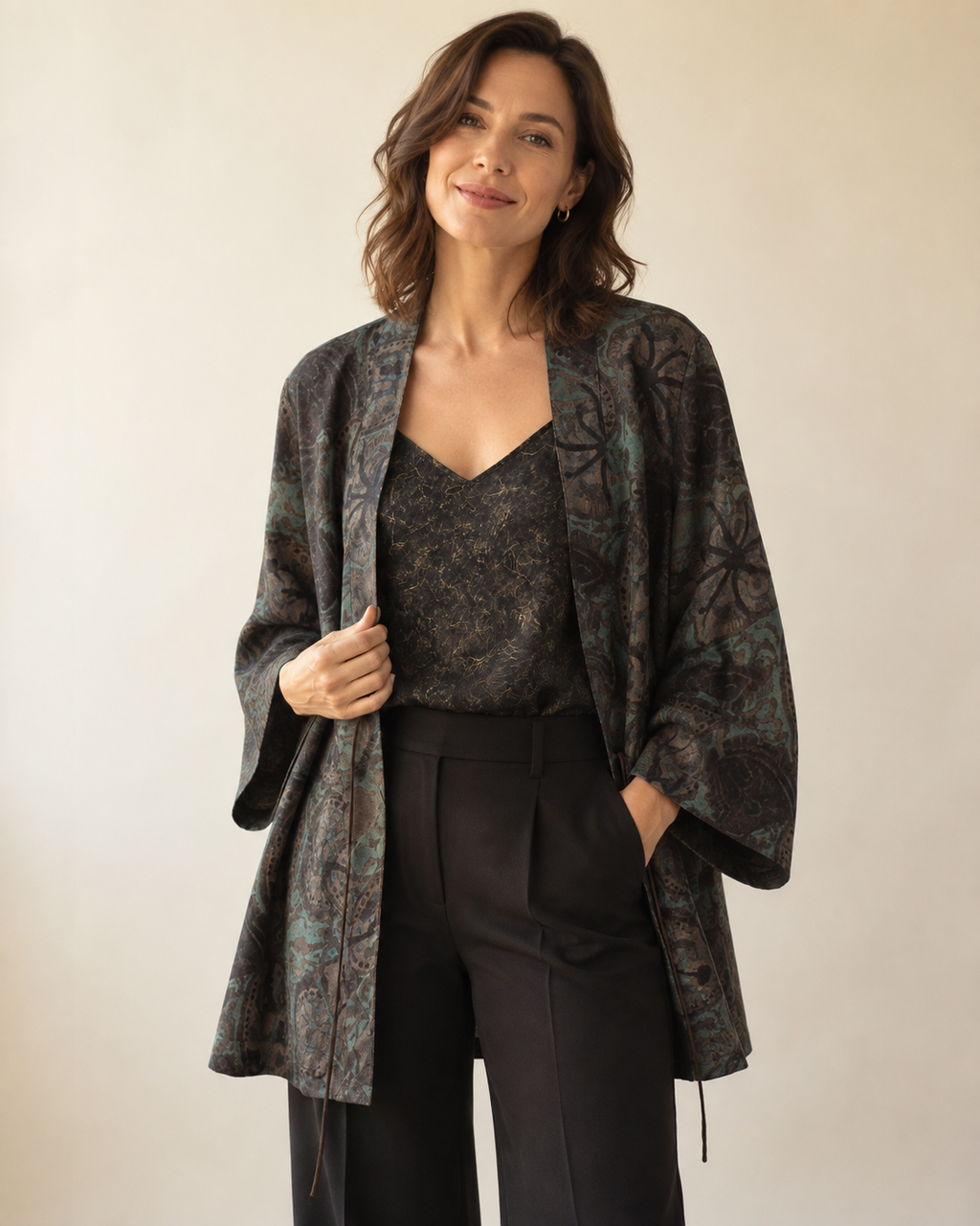 Verdant Reverie Xiangyun Silk Jacket